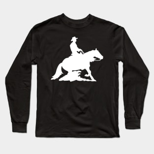 Cowboy Silhouette Long Sleeve T-Shirt